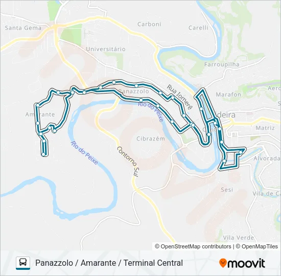221 AMARANTE Bus Line Map