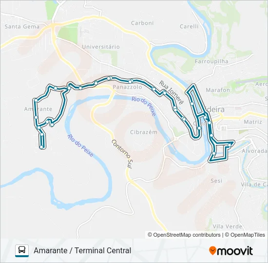 221 AMARANTE Bus Line Map