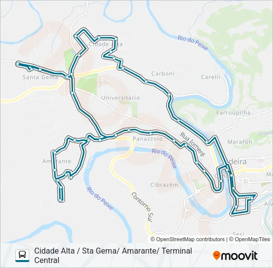 221 AMARANTE Bus Line Map