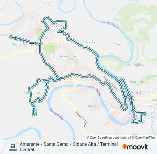 221 AMARANTE Bus Line Map