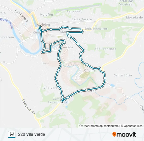 220 VILA VERDE Bus Line Map