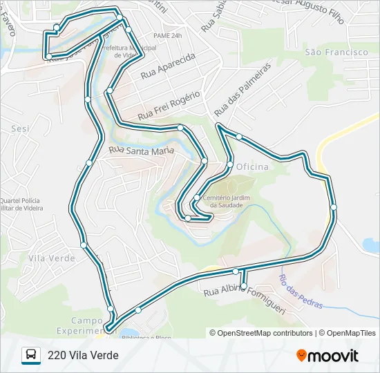 220 VILA VERDE Bus Line Map