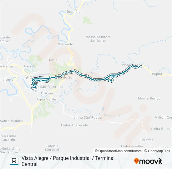 218 VISTA ALEGRE Bus Line Map