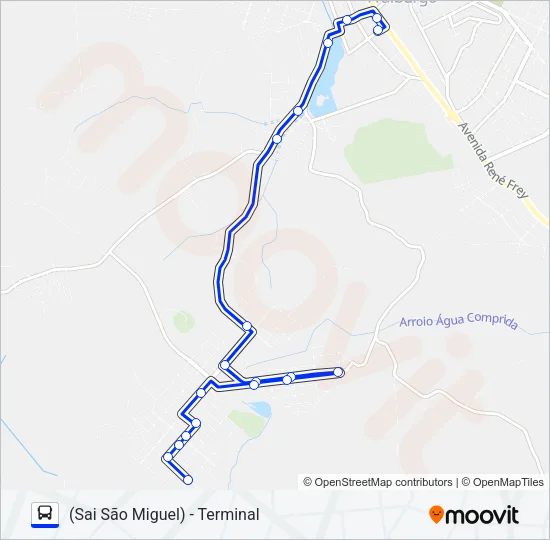 101 SÃO MIGUEL Bus Line Map