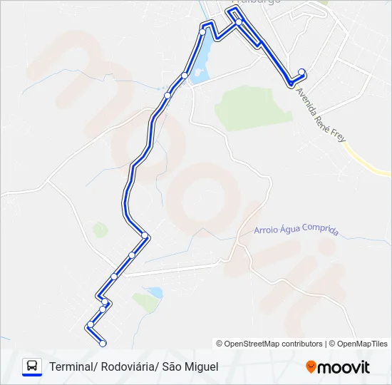 101 SÃO MIGUEL Bus Line Map