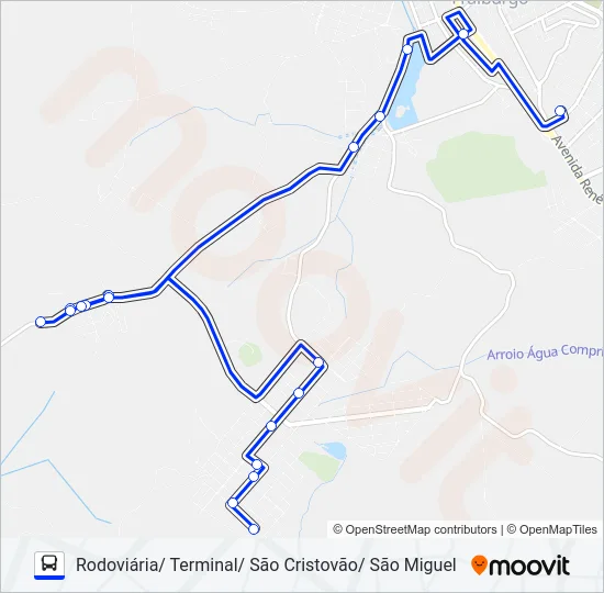 101 SÃO MIGUEL Bus Line Map