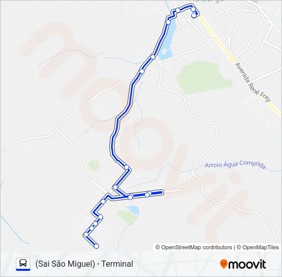 101 SÃO MIGUEL Bus Line Map