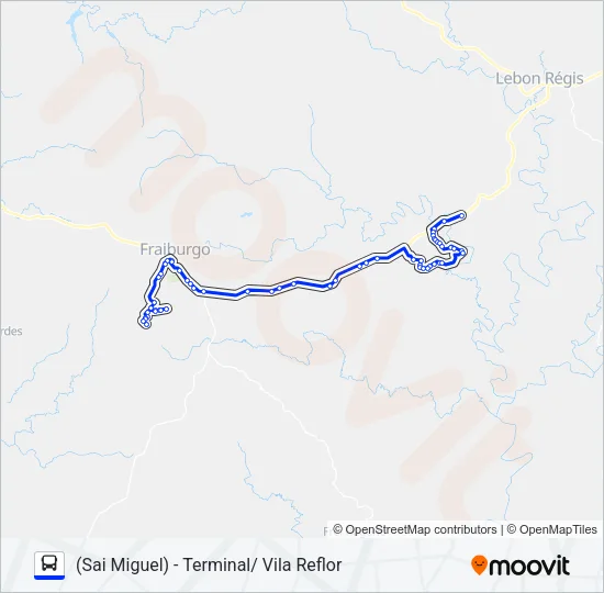 101 SÃO MIGUEL Bus Line Map