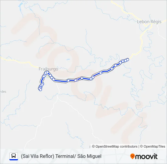 101 SÃO MIGUEL Bus Line Map