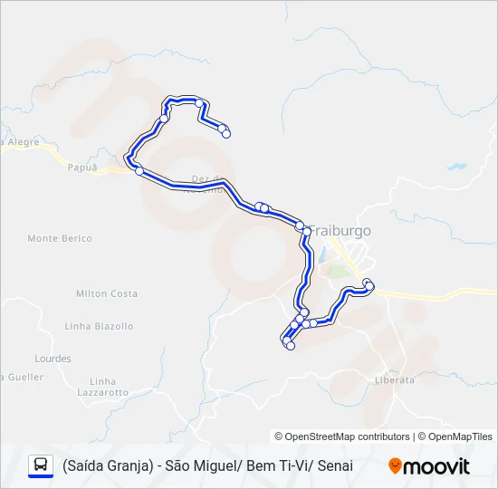 101 SÃO MIGUEL Bus Line Map