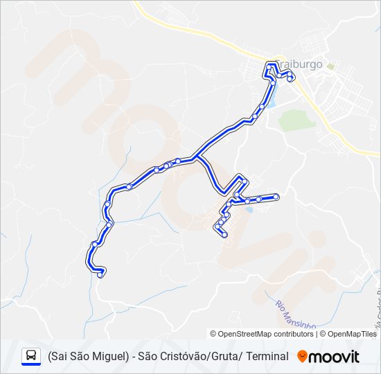 101 SÃO MIGUEL bus Line Map