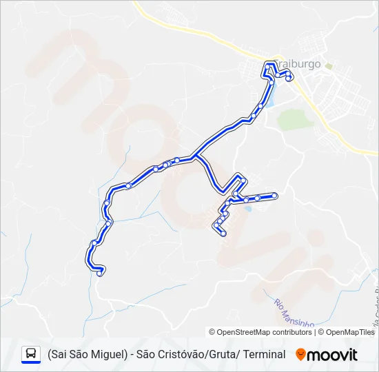 101 SÃO MIGUEL Bus Line Map