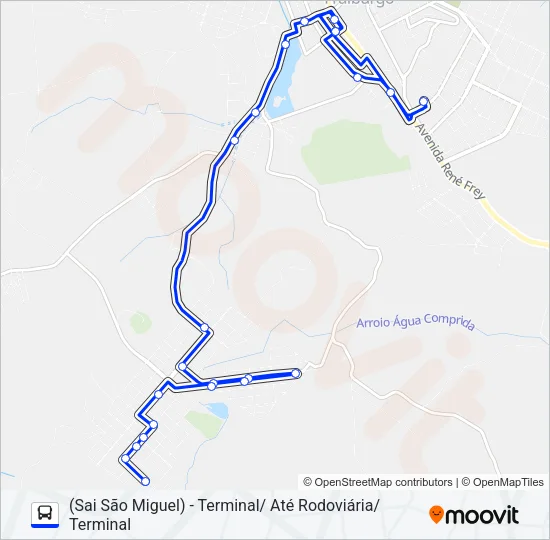 101 SÃO MIGUEL Bus Line Map