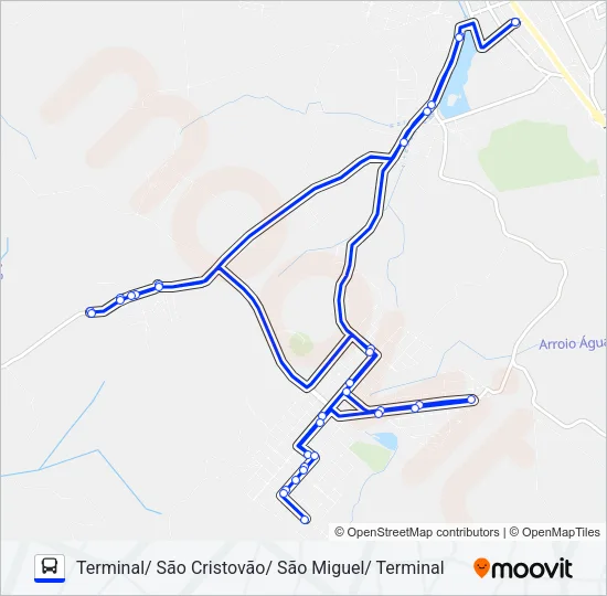 101 SÃO MIGUEL Bus Line Map