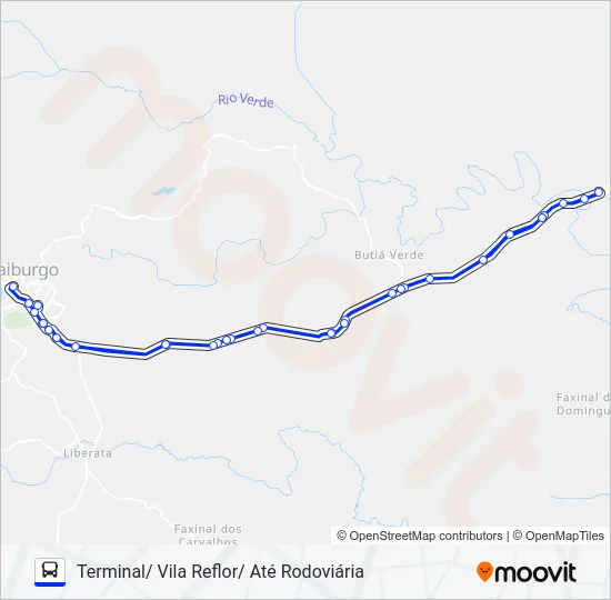 107 VILA REFLOR Bus Line Map