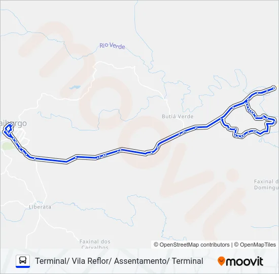 107 VILA REFLOR Bus Line Map