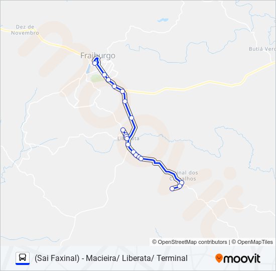 Mapa de 106 MACIEIRA/LIBERATA de autobús