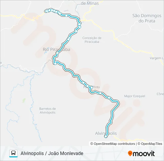 3612 Bus Line Map