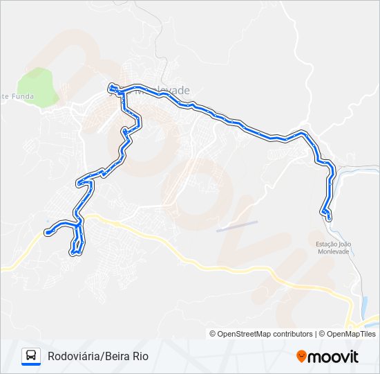 Mapa da linha 11 de ônibus