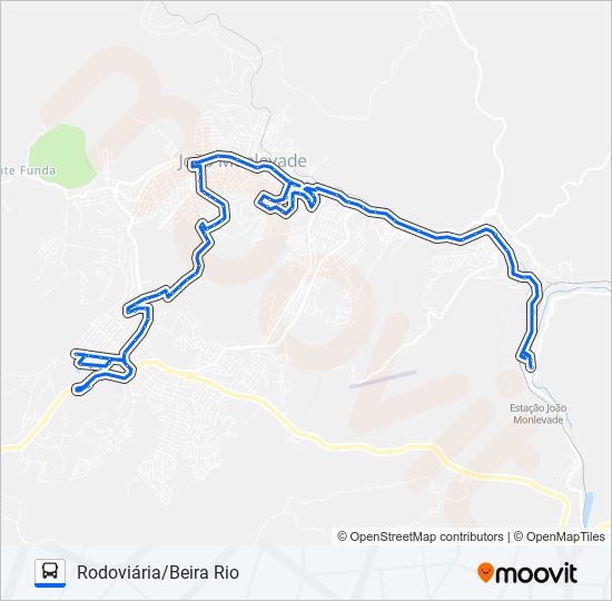 Mapa da linha 11 de ônibus