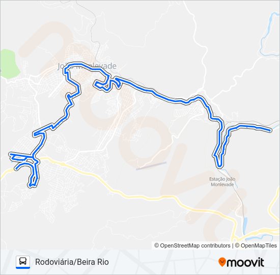 Mapa da linha 11 de ônibus