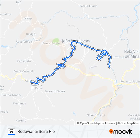 Mapa de 11 de autobús