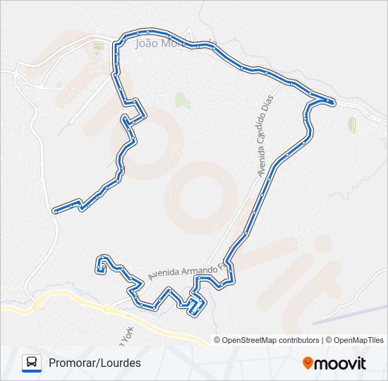 155 Bus Line Map