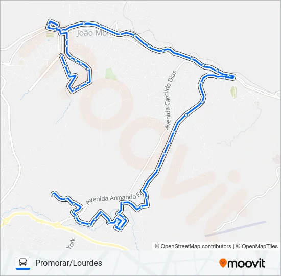 155 Bus Line Map