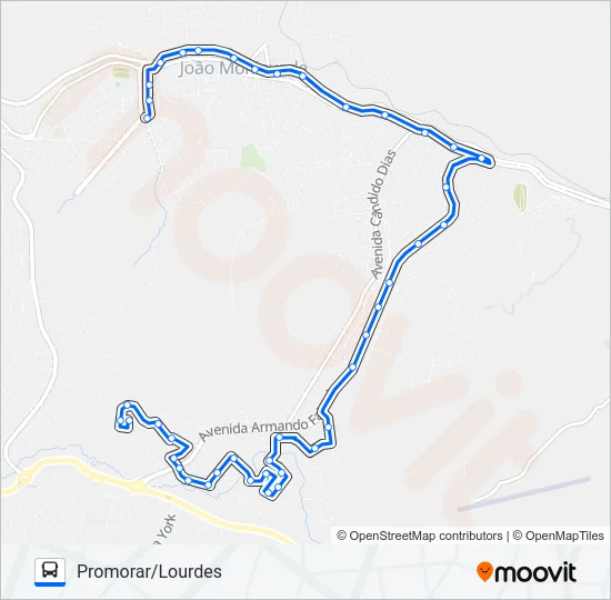 155 Bus Line Map