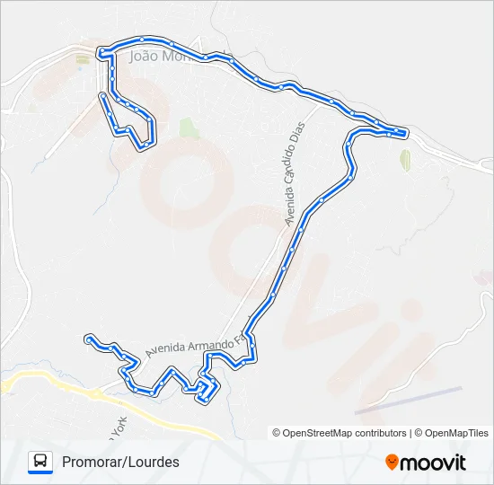 155 Bus Line Map