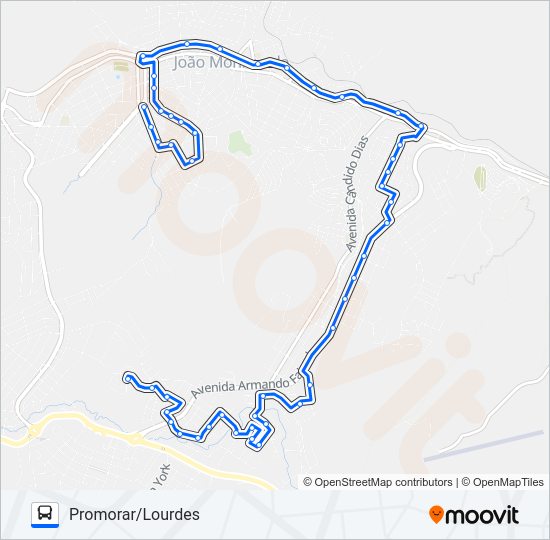 155 Bus Line Map