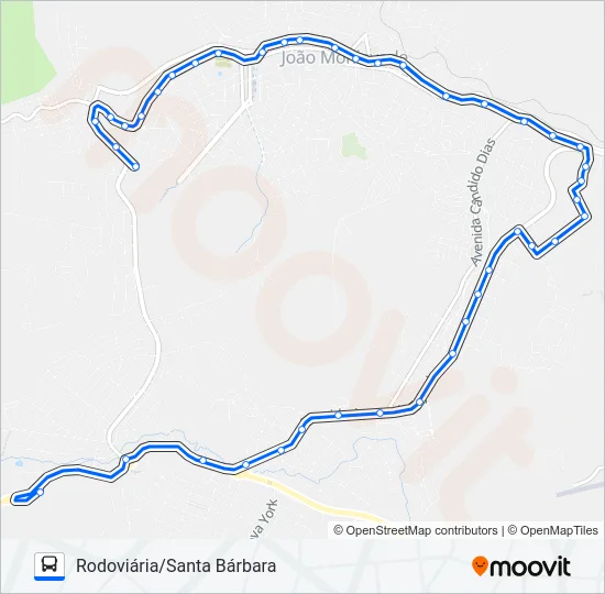 152 Bus Line Map