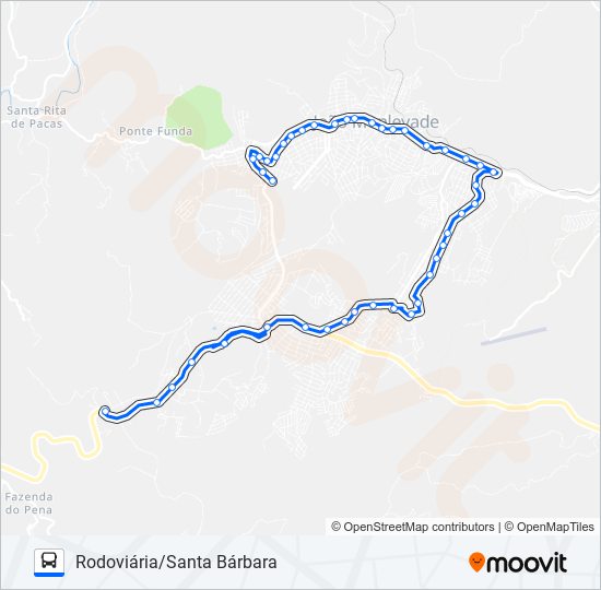 152 bus Line Map