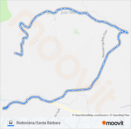 152 bus Line Map