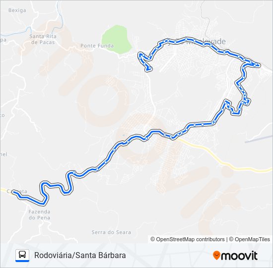 152 bus Line Map