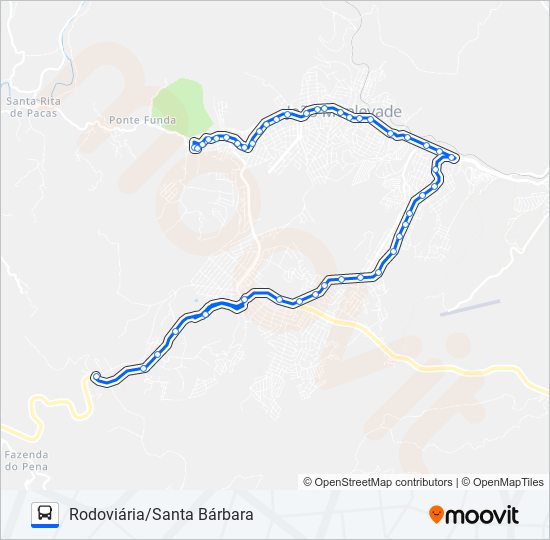 Mapa de 152 de autobús