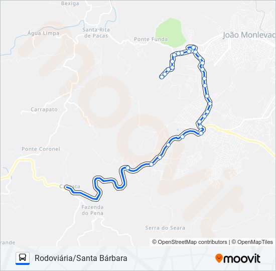 Mapa de 152 de autobús