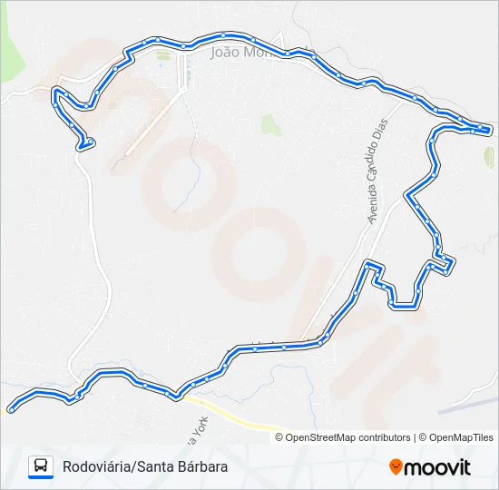 152 Bus Line Map