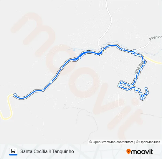 43 Bus Line Map