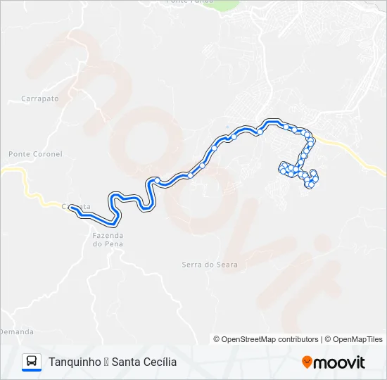 43 Bus Line Map