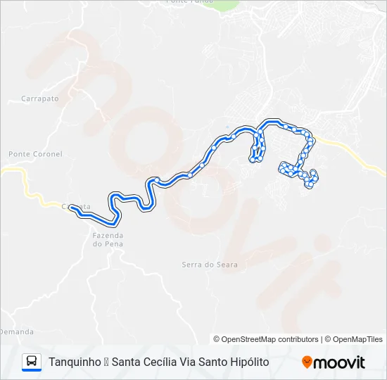 43 Bus Line Map