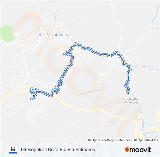 153 bus Line Map