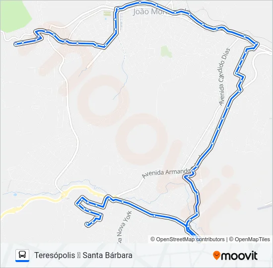 104 Bus Line Map