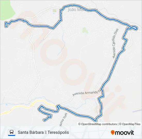 104 Bus Line Map