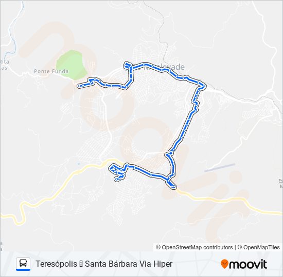 104 bus Line Map