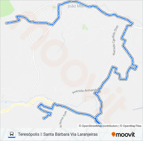 104 Bus Line Map