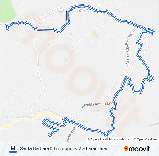 104 Bus Line Map