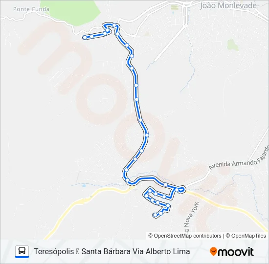 104 Bus Line Map