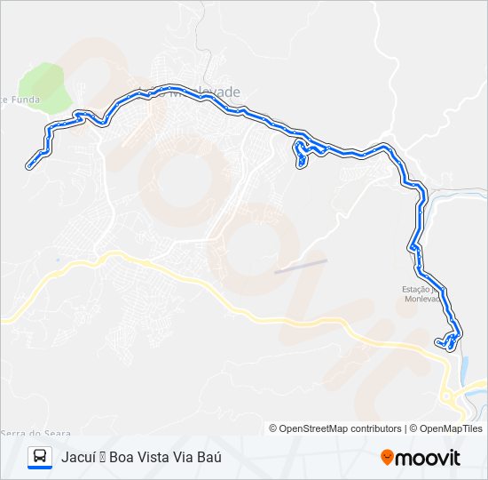 Mapa de 12 de autobús