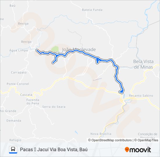 Mapa de 12 de autobús